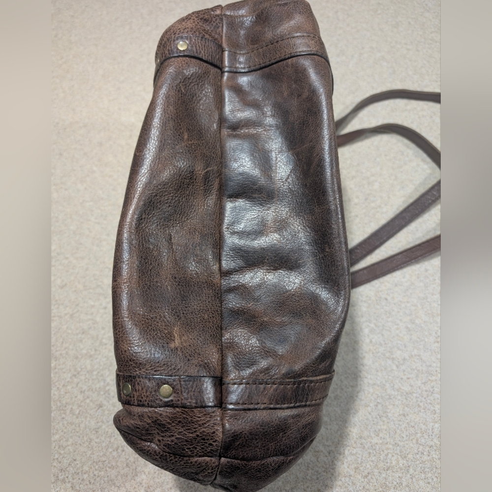 Patricia Nash Benvenuto Tote In Brown Distressed Italian Leather - Picture 9 of 16